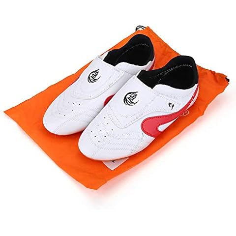 Zapatos de Taekwondo Cuero de PU Zapatillas de Gimnasio de Artes Marciales para Adultos Cover