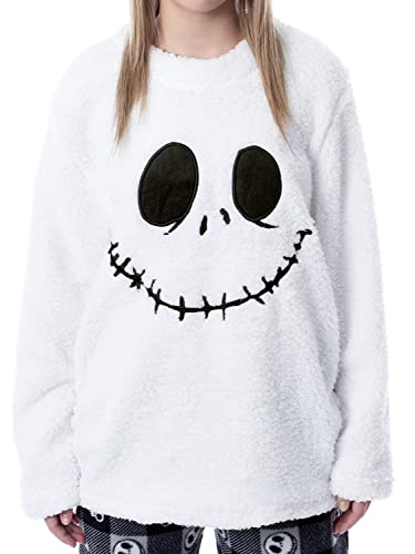 Disney The Nightmare Before Christmas Adult Jack Skellington 3 Piece Minky Pants, FlecePullover, and Socks Pajama Set3