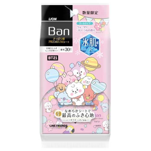 Ban (�o��) �����ς芴PREMIUM�V�[�g �N�[���^�C�v ������ ���@���V�[�g BT21b�f�U�C�� �E�H�[�^���[�t���[�����̍��� ����30����