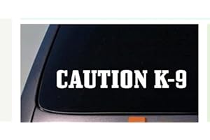 EZ-STIK Caution K9 Decals for Vehicles: Guard Your Ride with Canine Confidence