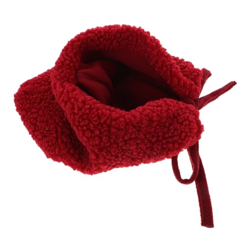 Healeved Warm Women's Beanie Hat Thickened Feng Hat for Warmth Cold-Proof Unisex Style Red