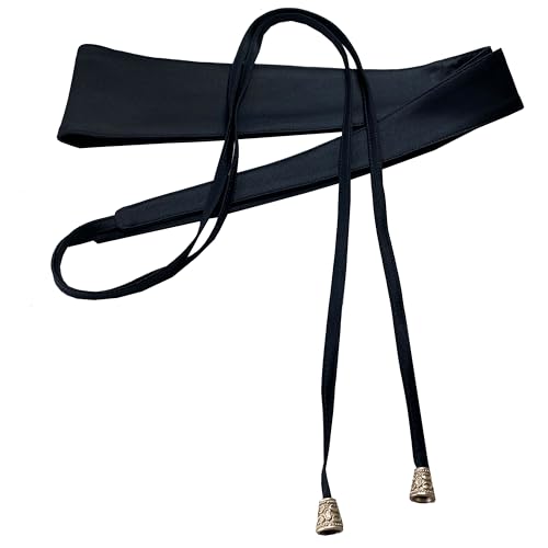 Woman Belt Strap Wide Waist Satin Obi For Dress Bowknot Self Tie Wrap Around Obi Waist Band Cinch Waist Belt2