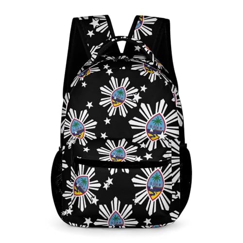 Guam Philippines Travel Backpack Cute Daypack Laptops Back