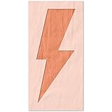 Stencil Stop Lightning Bolt Stencil - 4.13 x 6 inches - Reusable Stencils for Painting on Wood, Walls, Fabric & Rocks - Durable 14 Mil Mylar Plastic for DIY Crafts & Art Projects