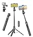 Gahenwo 173cm Tripie para Celular, Monopie/Selfie Stick para Cámara de Acción, Palo Selfie Todo-en-1 con Control Remoto, tripode para Celular Portátil Compatible con iPhone/Android