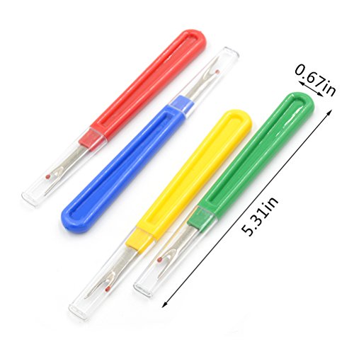 16 Pieces Big Colorful Seam Ripper Handy Stitch Ripper Sewing Tools for Opening Seams and Hems by DINGJIN - Thumbnail 6