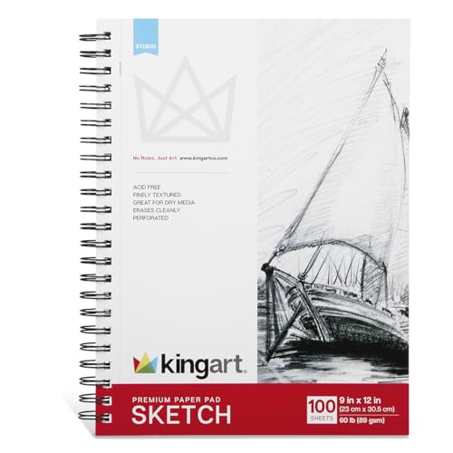 Kingart Mixed Media Papierblock, 100 Blatt