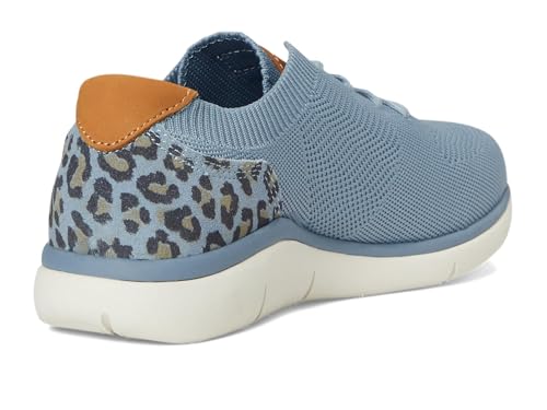 Image of Propet Womens Sachi Leopard Print Lace Up Sneakers Shoes Casual - Blue