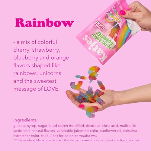 Katjes Plant Based Sour, Rainbow, Love & Stars Gummy Candy Variety Pack - Flavored Gummy Snacks - Palm Oil Free Candy - No Animal Gelatin - No High Fructose Corn Syrup, 4.9oz, 3 Pack