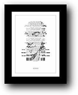 BRUCE SPRINGSTEEN Dancing In The Dark - A3 song lyric typography poster art limited edition print #12