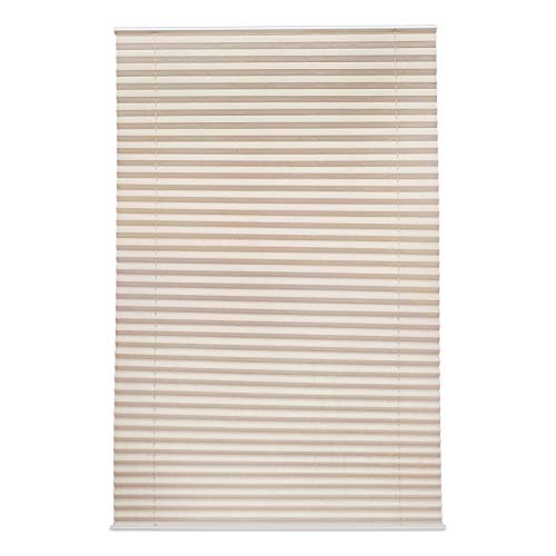 Amazon Basics Store plissé sans cordon, sans perçage, 70 x 130 cm - Crème