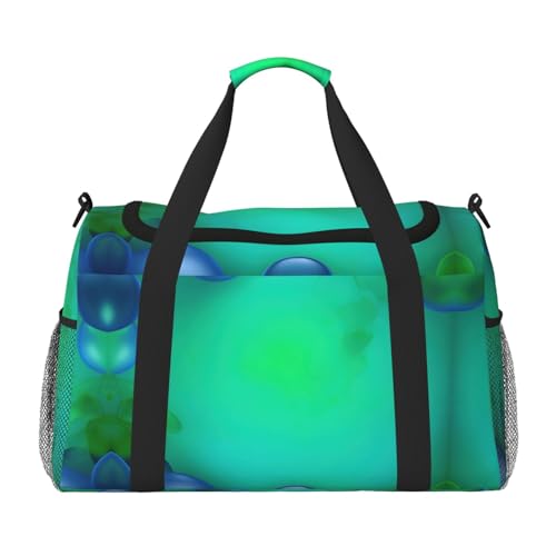 Sac de sport bleu sarcelle compact anti-stress pour vos articles personnels