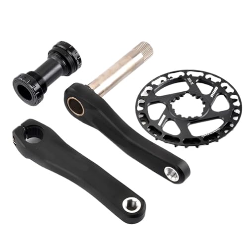 子供用 MTB クランクセット 110-160mm クランク 28T-38T チェーンリング 自転車パーツ(Crank BB 28T,155mm)