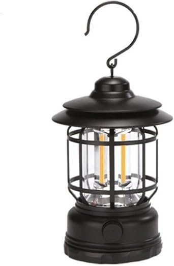 LED Vintage Camping Lanterns Rechargeable, Outdoor Battery Powered Hanging Decorations Lanterns for Patio Waterproof,Camping Lights & Lanterns for Camping, Hiking, Emergency, Outage,Hurricane