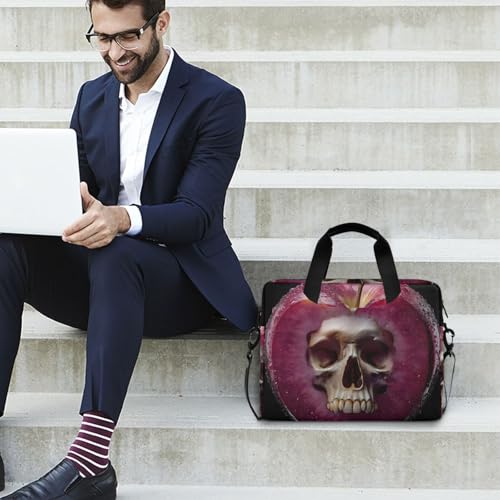 Maletín para laptop con diseño calavera para 13-16 pulgadas miniatura 3