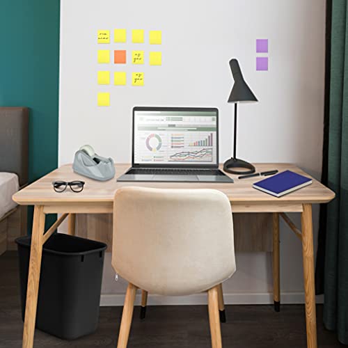 Acrimet Wastebasket Bin 27Qt (Plastic) (Black Color) (Set Of 4) #TOP5