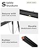 DJAR 63" Wooden Easel Stand for Sign, Dual-use Adjustable Height, Wood Floor Display Easel for Wedding, Welcome Board, Poster, Picture, Photo (Black, 1pc) #2