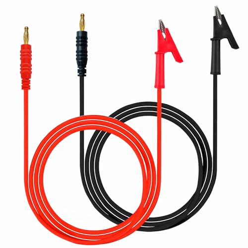 TOPDON BT200 Car Battery Tester Review 26 Banana Plug to Crocodile Clip Test Leads Wire Cable 16AWG