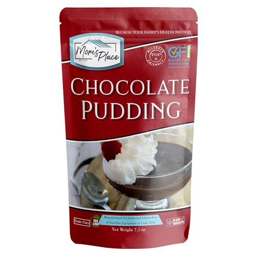 Mom's Place Gluten-Free & Dairy-Free Creamy Chocolate Pudding Mix, A Delicious and Versatile Dessert...