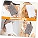 FRCOLOR 10Pcs Reusable Facial Clean Gloves Microfiber Face Scrubber Mitts for Makeup Removal Soft Washable Washing Gloves for Daily Skin Care Routine Grey Colors