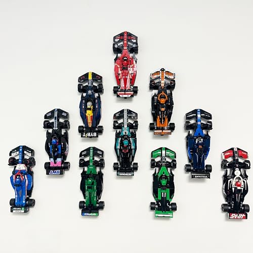 10 X Wall Mount Hooks Compatible with Lego F1 Speed Champions Cars - Display Bracket Kit for Lego Formula 1 Models
