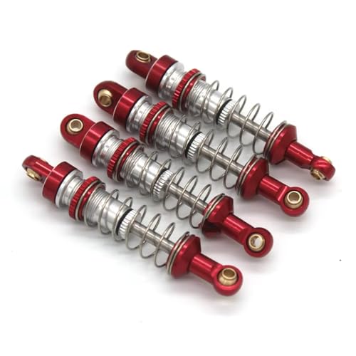 RC�V���b�N�A�u�\�[�o�[�̃A�b�v�O���[�h For Traxxas For TRX4M C8801 C8808 C8809 AX8560 1/18 ���^���V���b�N�A�u�\�[�o�[ �����[�g�R���g���[���J�[�A�N�Z�T���[(Red)