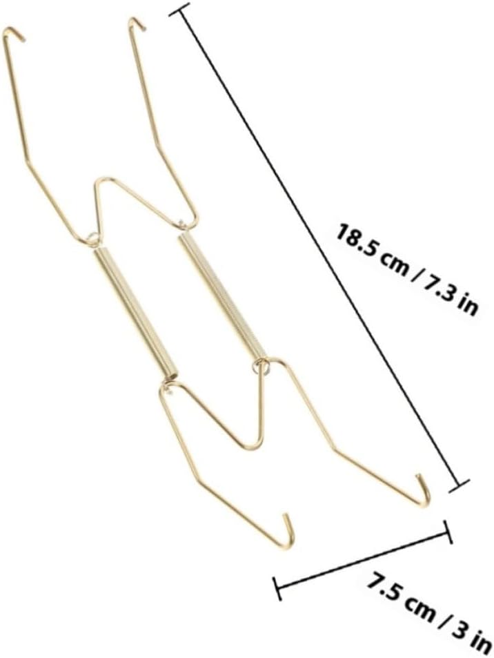 ULTECHNOVO Metal Plate Holder for Wall Display Vertical Wall Hanging Rack Made of Copper Alloy and Abs with Suspension Parts for Kitchen and Home