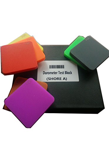 Vtsyiqi Shore A Durometer Rubber Hardness Test Block Kits #TOP4