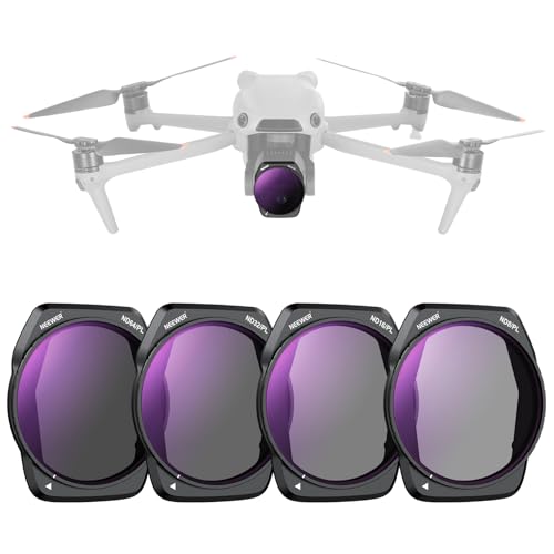 Neewer ND/PL Filter Set Compatible with DJI Air 3S, 4 Pack ND8/PL, ND16/PL, ND32/PL