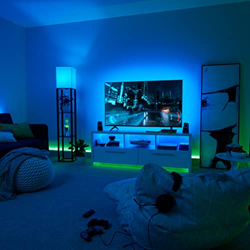 GE LED TV Tape Light, Color Changing Strip Light with Remote, No App or Wi-Fi Required, 84in (1 Pack) - image 3