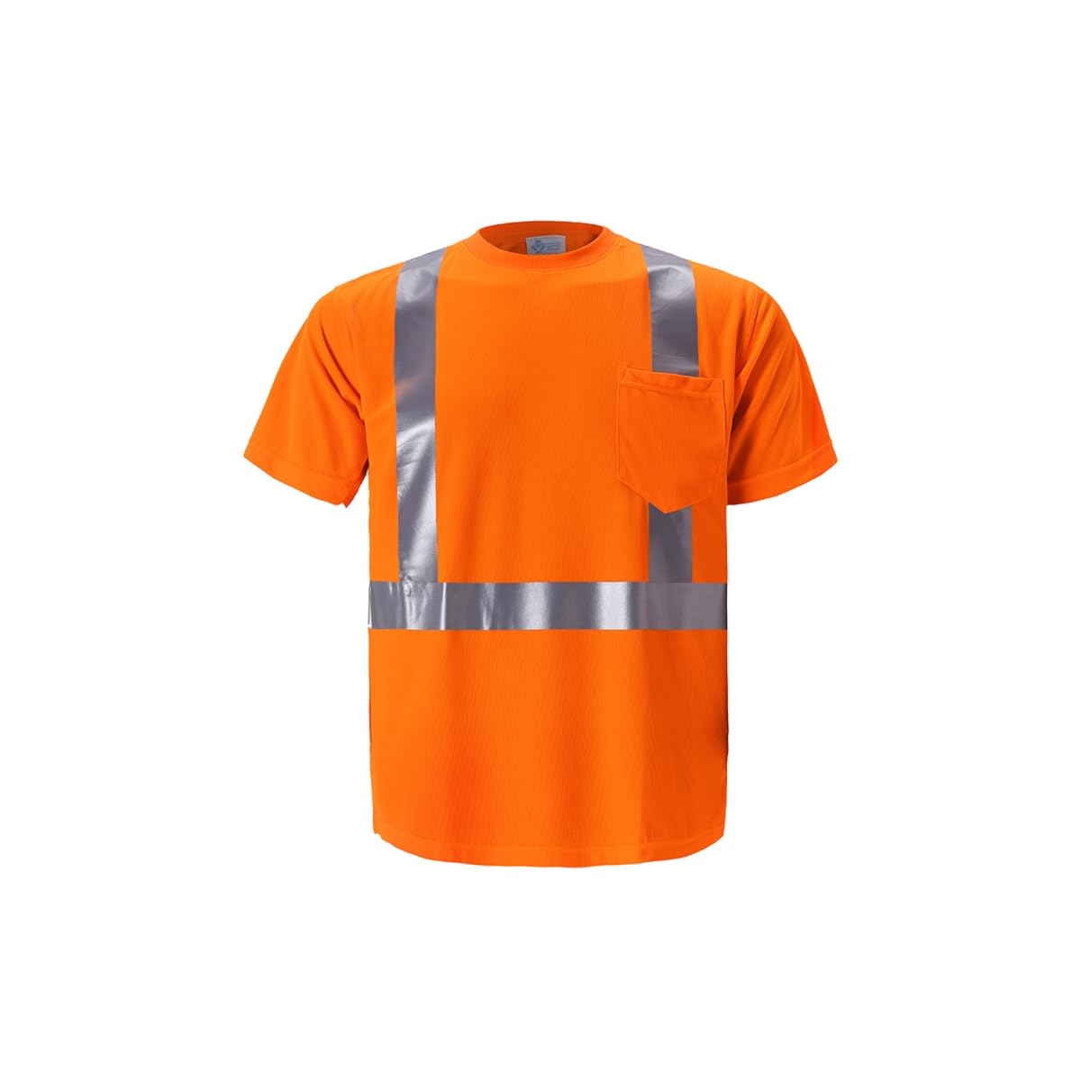 2W International TB103C-2 5XL Class 2 High-Viz Short Sleeve Birdseye T-Shirt Orange - 5XL