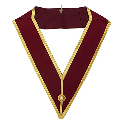 Bricks Masons Provincial Order of Athelstan Collar - Crimson Ribbon