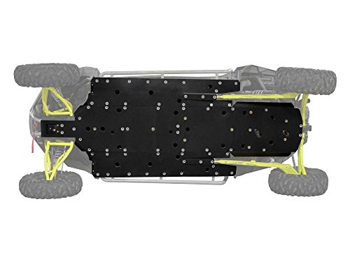 Superatv Full Skid Plate For 2016+ Polaris Rzr Xp4 1000 | 1/2” Thick Proprietary Armw | Front To Back Protection Plates | Abrasion, Break, & Bend Resistant | Countersunk Bolts | Made In The Usa! #TOP1