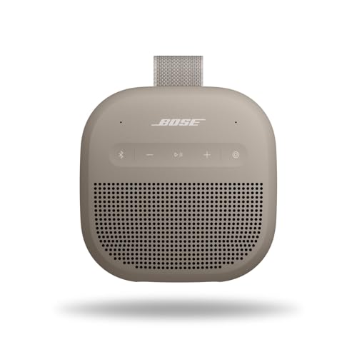 Bose SoundLink Micro Portable Bluetooth Speaker (2nd Gen), Wireless Outdoor Speaker, Up to 12 Hours Battery Life, Waterproof and Dustproof, Sandstone
