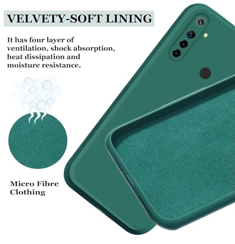 Image of A rtistque Back Cover Case for Realme 5 / 5i / 5s / Narzo 10 with Camera Protection |Shockproof TPU|Stylish Protective Design|Slim Fit | Ultra Matte | Realme 5 / 5i / 5s / Narzo 10 Back Cover - Green