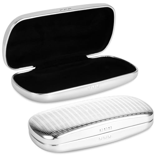 Image of Hifot Metal Eyeglass Case Hard Shell, Aluminum Spectacles Box Sunglasses Case for Men Women, Reading Glasses Holder