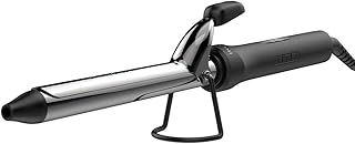 IKONIC CURLING TONG- 22MM 8inch Titanium Barrel Hair Curler Machine (BLACK & GOLDEN) with Safety Clip, Comfortable Rubber Grip for Salon like Hair Curls, Professional Hair Styling Tool CT-22
