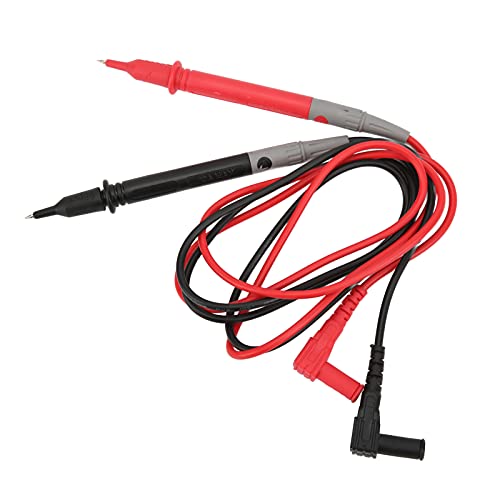 Cavo di prova per multimetro 10 set Morsetto con cappucci protettivi Sonda lunga Materiale flessibile in PVC durevole per energia elettrica Accessori per test numerici Tensione (UA028(10A/1KV))