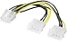 Produktbild goobay Wentronic 94241 Internes Stromkabel (2X 5,25 Stecker auf PCI Express 8 pin) schwarz