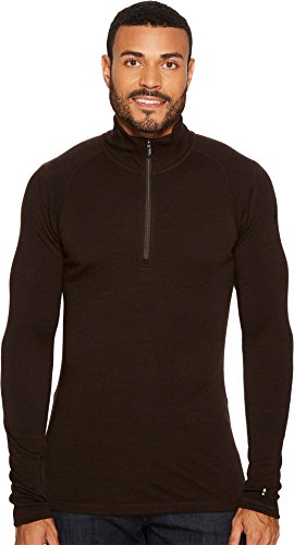 Smartwool Mens Base Layer Top - Merino 250 Wool Active 1/4 Zip Outerwear Sumatra Heather Large