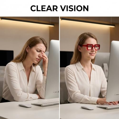Image of Eyekepper Reading Glasses 4.0, Readers for Women, 2 Pack Red