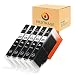 Produktbild NEXTPAGE Ersatz für Canon PGI-570 CLI-571 Druckerpatronen Kompatibel für Canon 570 571 PGI-570XL CLI-571XL Schwarz 5PK Patronen für Canon Pixma MG5750 TS5050 TS6050 MG5751 MG5752 MG5753 MG6850 MG6852