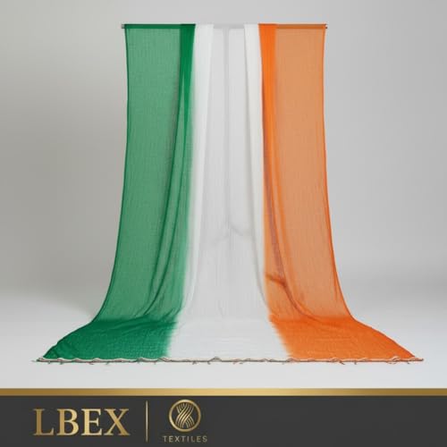 Image of Tricolour Lightweight Dupatta Chunni for Women, Girls, and Men