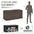 JUMMICO 78 Gallon Outdoor Deck Box Large Resin Storage Box for Patio Furniture Cushions and Garden Tools (Brown)
