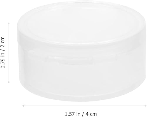 Miniatura 2 de HEALLILY Pastillero pequeño, 10 unidades, recipientes de almacenamiento de plástico redondo transparente, caja de pastillas, caja de almacenamiento