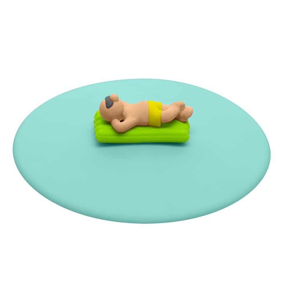 Lurch 210845 My Lid Beach Boys Mattress, Glass Cover Made of BPA-Free Premium Platinum Silicone, Diameter 10.5 cm