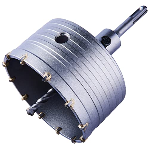 Pro 35 | 40 | 50 | 82 & 110mm CORE DRILL Bit SDS+TCT Concrete Hole Masonry DIY Pilot CNC Tungsten Cutter Holesaw Unblock Drainage Workshop Garage Power Tools UK FREE P&P (110mm 4.3 Inch Core Drill)