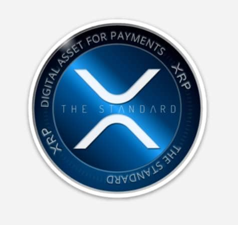 Crypto-Fosho - XRP Sticker, XRP Coin Vinyl Sticker, Matte Finish - 3" by 3" Crypto Gear, Perfect for Laptop, Window, Vehicle, Home, Office, Dorm and More!