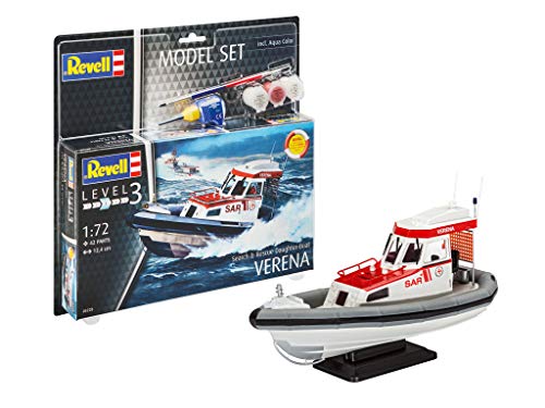 Revell Model Set- Revell 65228 Maquette de Bateau de Recherche et Secours Verena, 1/100, Blanc, 1: 100