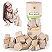 JOY2B Toddler Toys Wooden Stacking Blocks - Montessori Toys for Boys and Girls Toys for Kids Wooden Toys - Deluxe Hardwood Rock Stacking Toys - Gifts for Girls and Boys - 36 Piece Set (Natural)